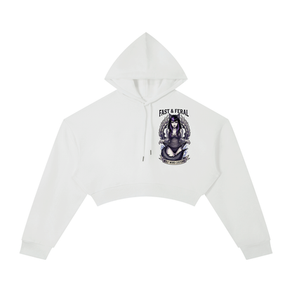 Fast & Feral Tattoo Flash Essential Cropped Hoodie