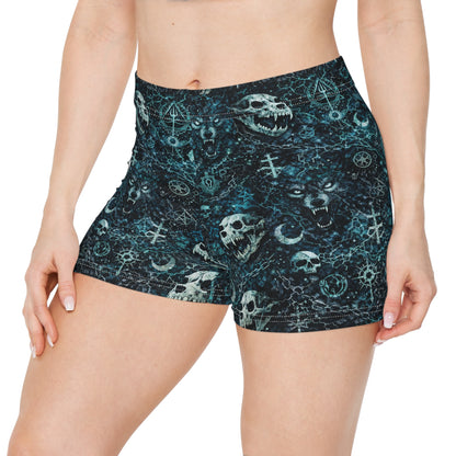 Fast & Feral Womens Blue Pattern Shorts