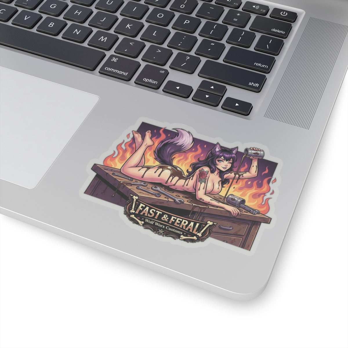 Wolf Worx Customs Fast & Feral Anime Sticker