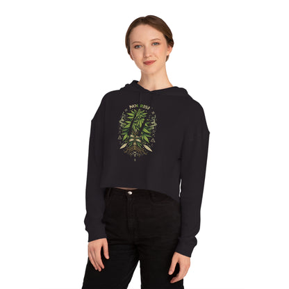 No Ur Ish NOURISH "Gardening" Cropped Hoodie