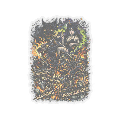 HEAT WINS! Kenzie Killz / Wolf Worx Customs / Witch Wolf / NO UR ISH Mashup PROTEST COLLAB! ALL Proceeds Go To Charity! STICKER