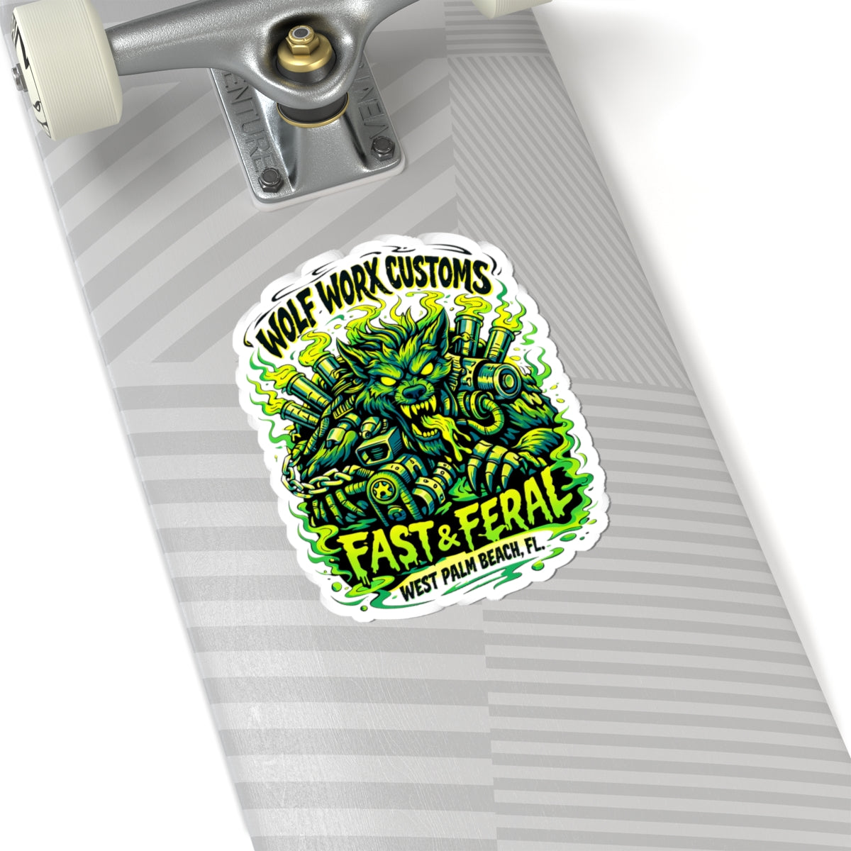 Wolf Worx Customs Neon Sticker