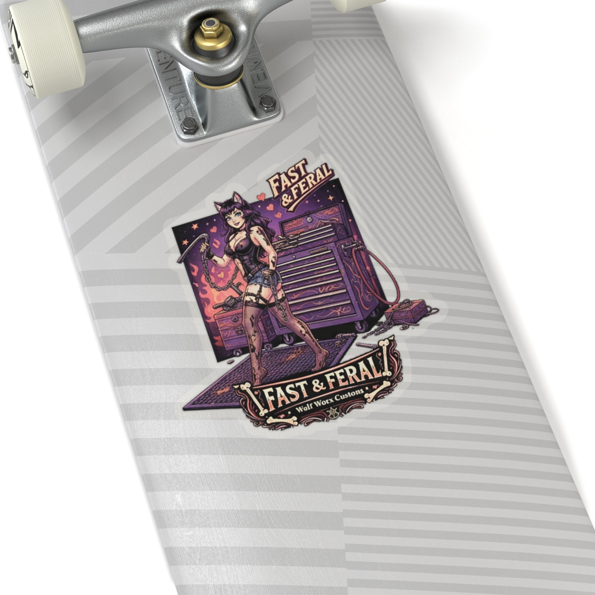 Wolf Worx Customs Fast & Feral Anime Sticker