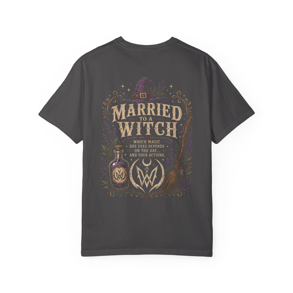 Married to a Witch T-Shirt | Witchy Couple Shirt Double W Supply Co