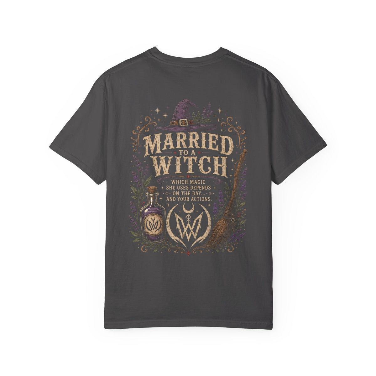 Married to a Witch T-Shirt | Witchy Couple Shirt Double W Supply Co