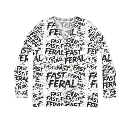 Wolf Worx Customs Fast & Feral All Over Print Long Sleeve T - Shirt