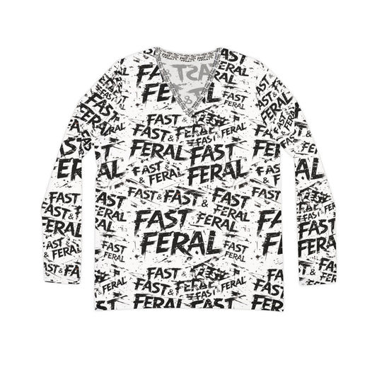 Wolf Worx Customs Fast & Feral All Over Print Long Sleeve T - Shirt
