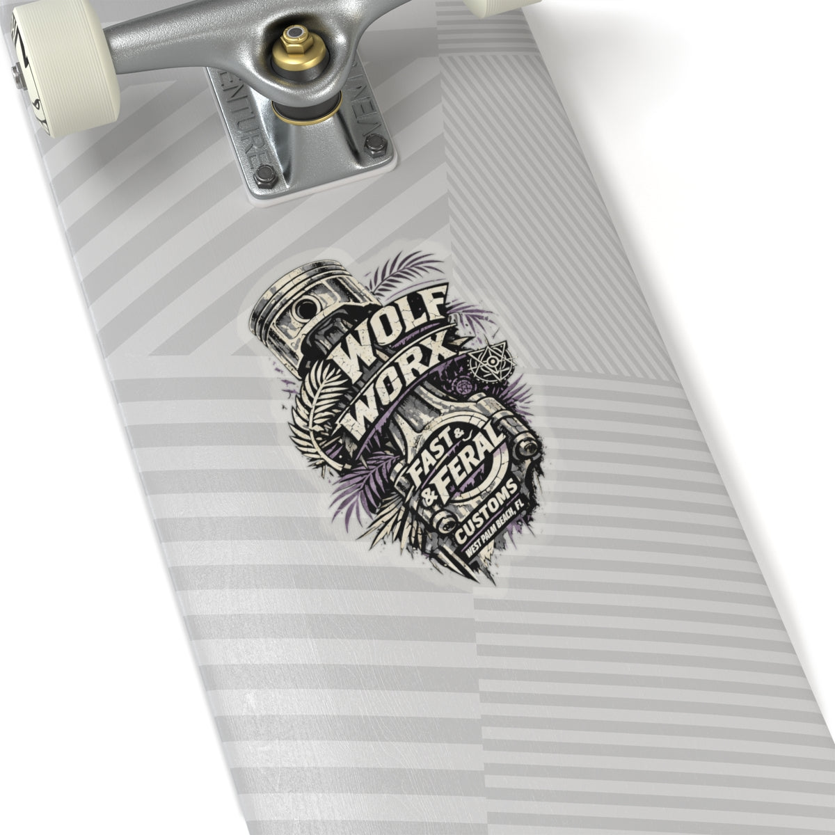 Wolf Worx Customs Piston Palm Sticker