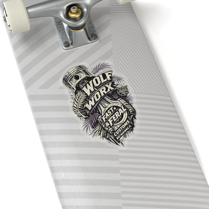 Wolf Worx Customs Piston Palm Sticker