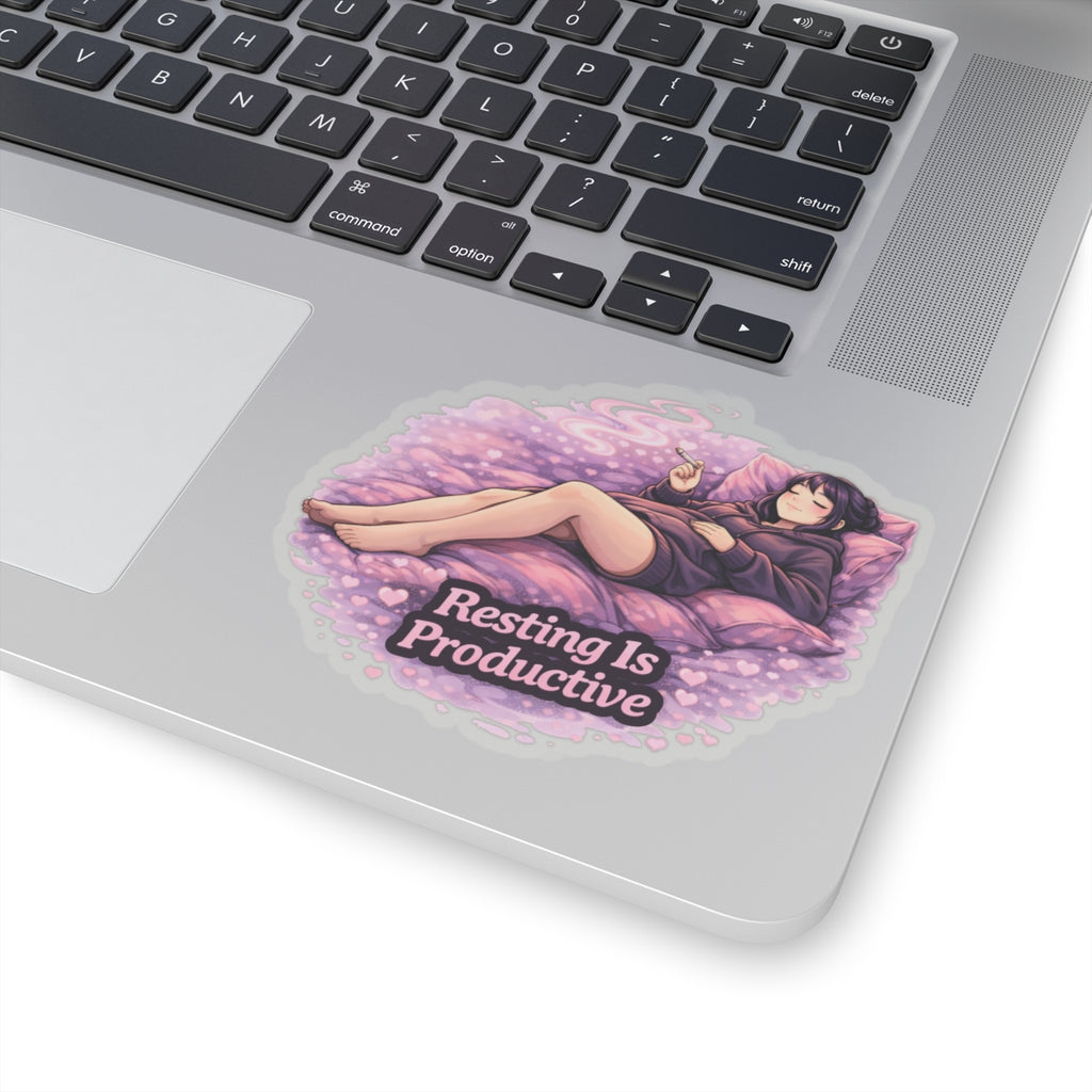 Kenzie Killz Manic Merch Resting Is Productive Sticker