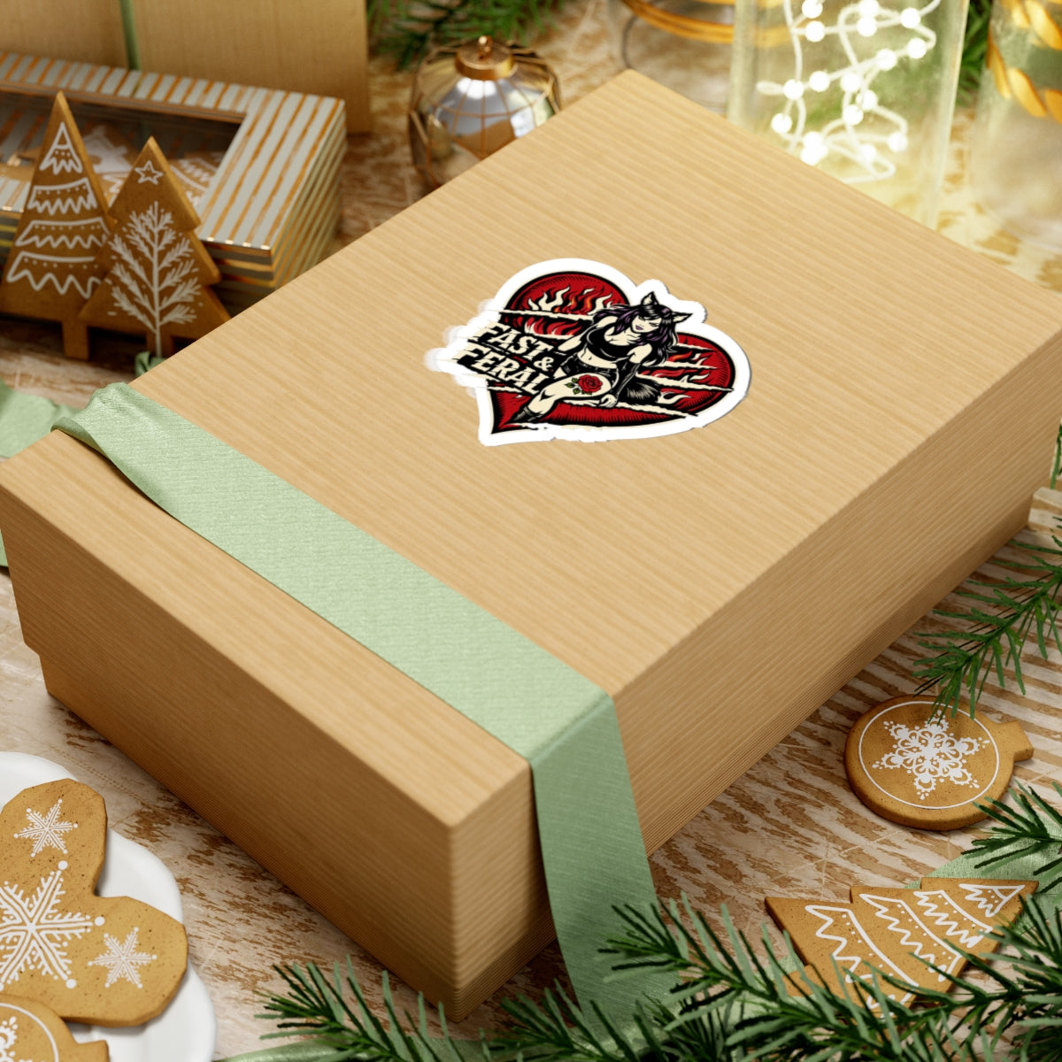 Wolf Worx Customs Fast & Feral Claw Your Heart Out Sticker