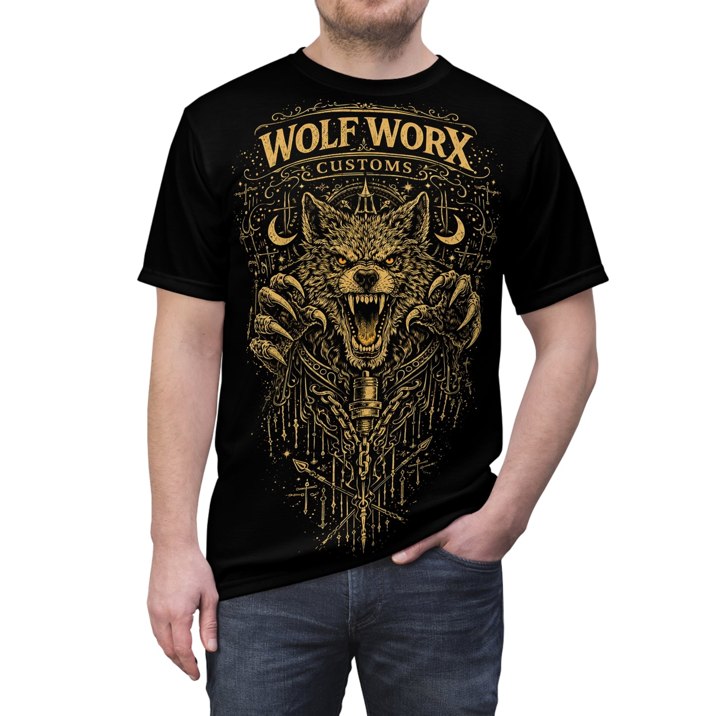 Wolf Worx Customs™ Fast. Feral. Built Different. Tee