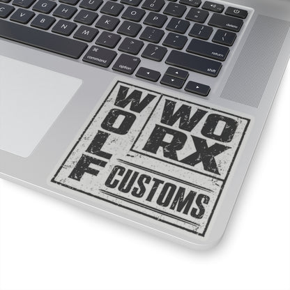 Wolf Worx Customs Typography 1 Sticker