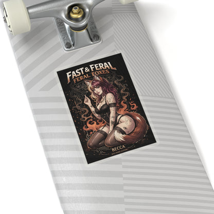 Feral Foxes Becca Sticker