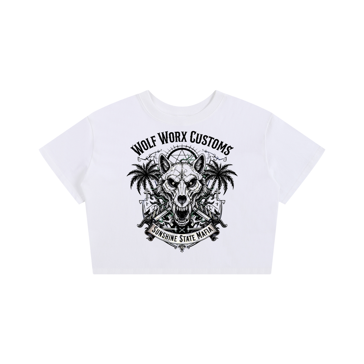 Wolf Worx Customs Sunshine State Mafia Baby Tee Seamless T-Shirt - 200 GSM