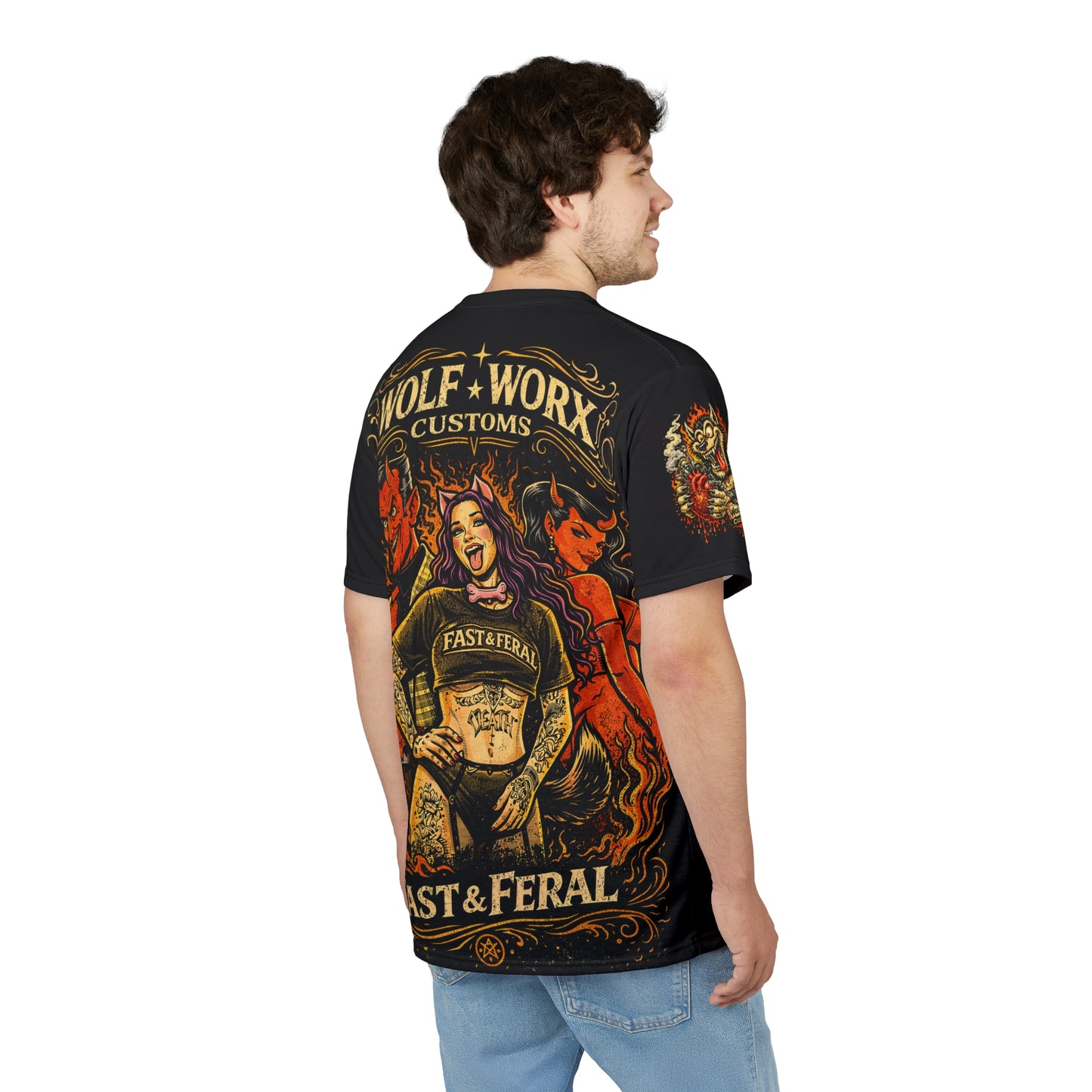 Wolf Worx Customs Raised On Legacy Fast & Feral Kenzie Killz Coop Inspired Vintage T- Shirt