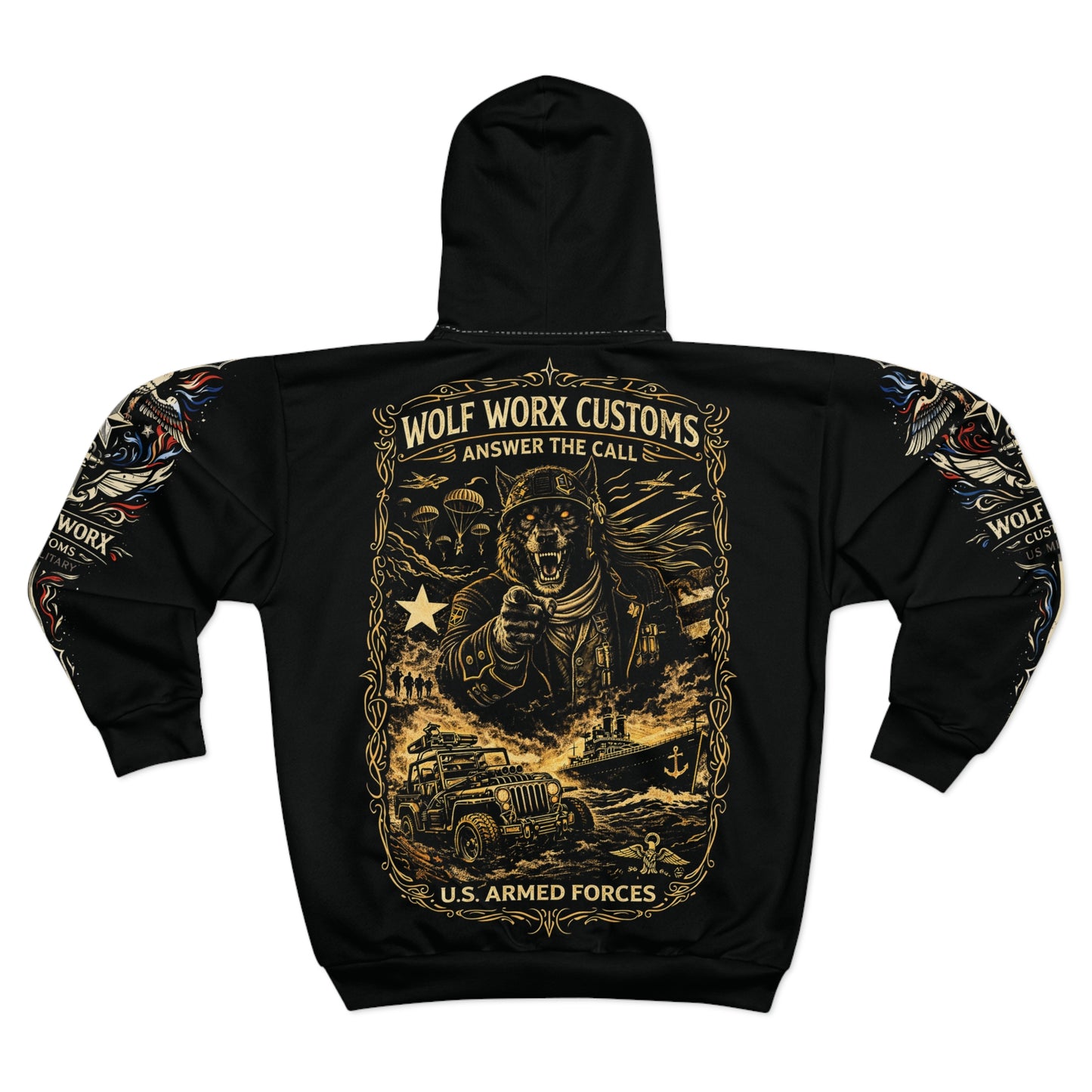 Wolf Worx Customs Hot Rod Heroes Combined Forces Hoodie