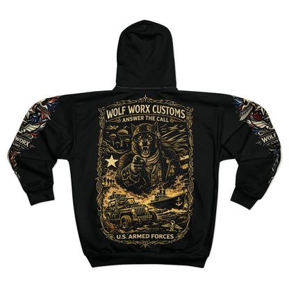Wolf Worx Customs Hot Rod Heroes Combined Forces Hoodie
