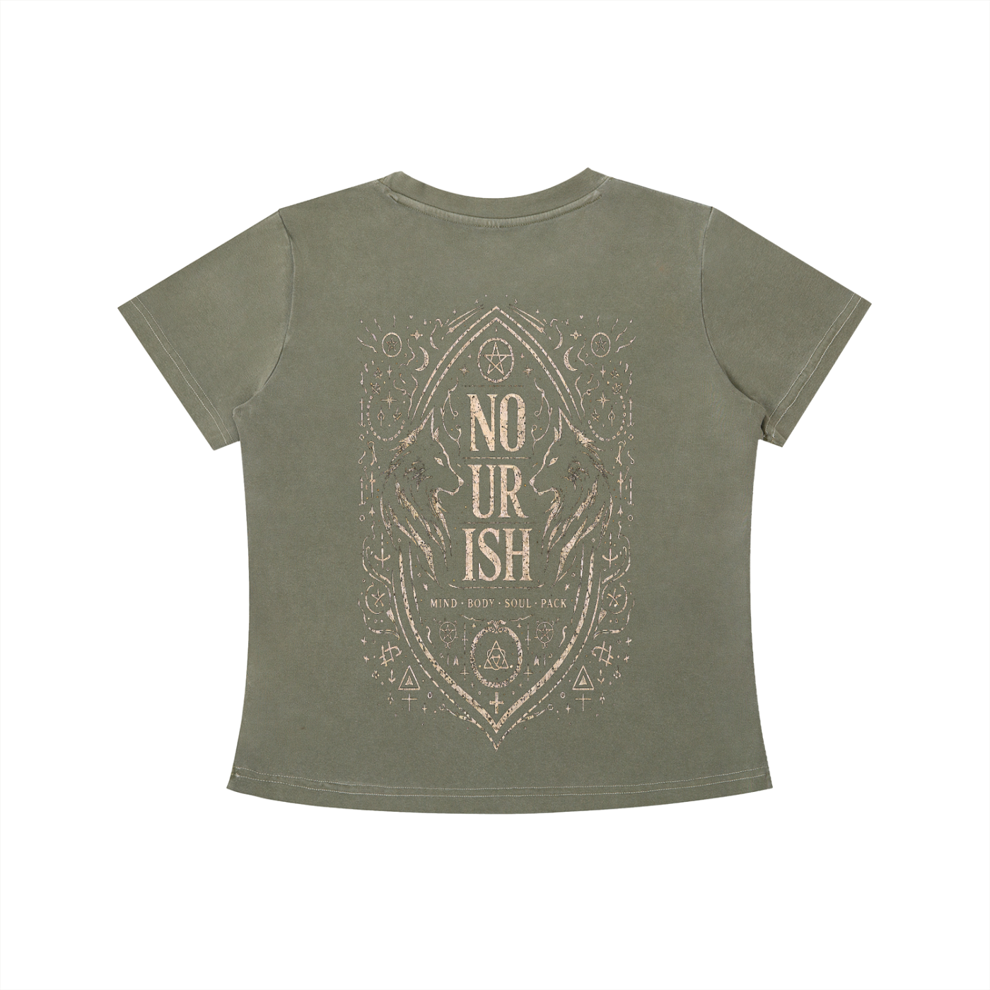No Ur Ish NOURISH Vintage Wash Slim Fit T-shirt