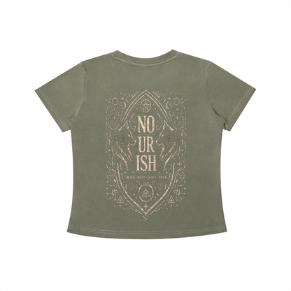 No Ur Ish NOURISH Vintage Wash Slim Fit T-shirt