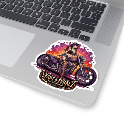Wolf Worx Customs Fast & Feral Anime Sticker