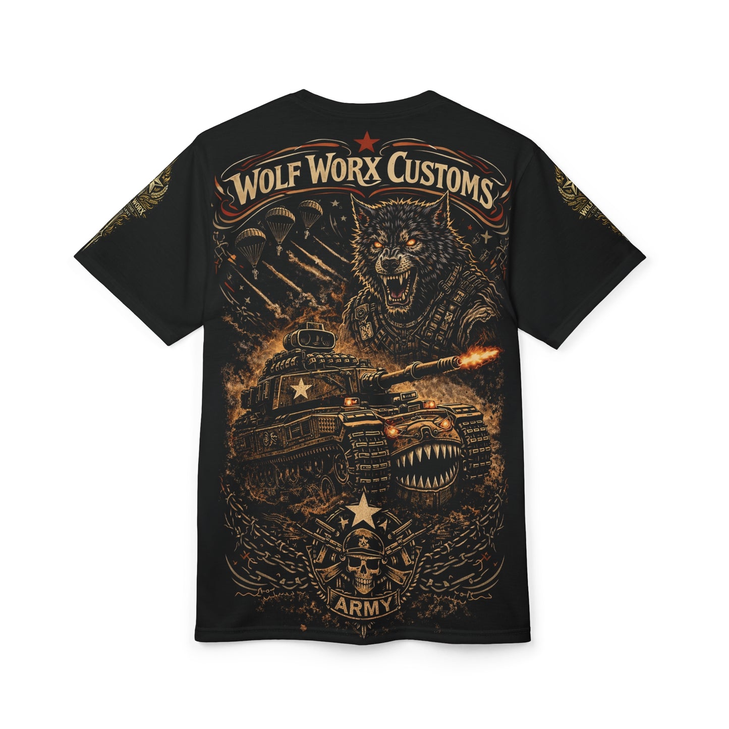 Wolf Worx Customs Hot Rod Heroes US Army T Shirt
