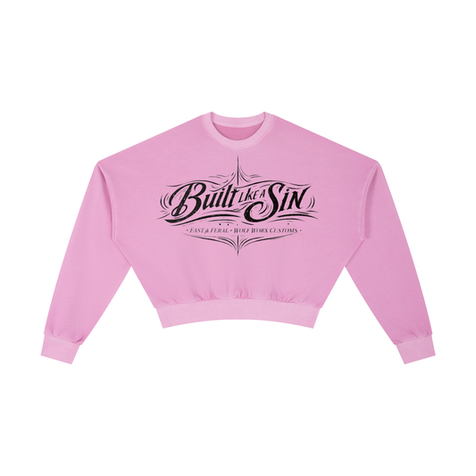 Vintage Washed Cropped Sweatshirt