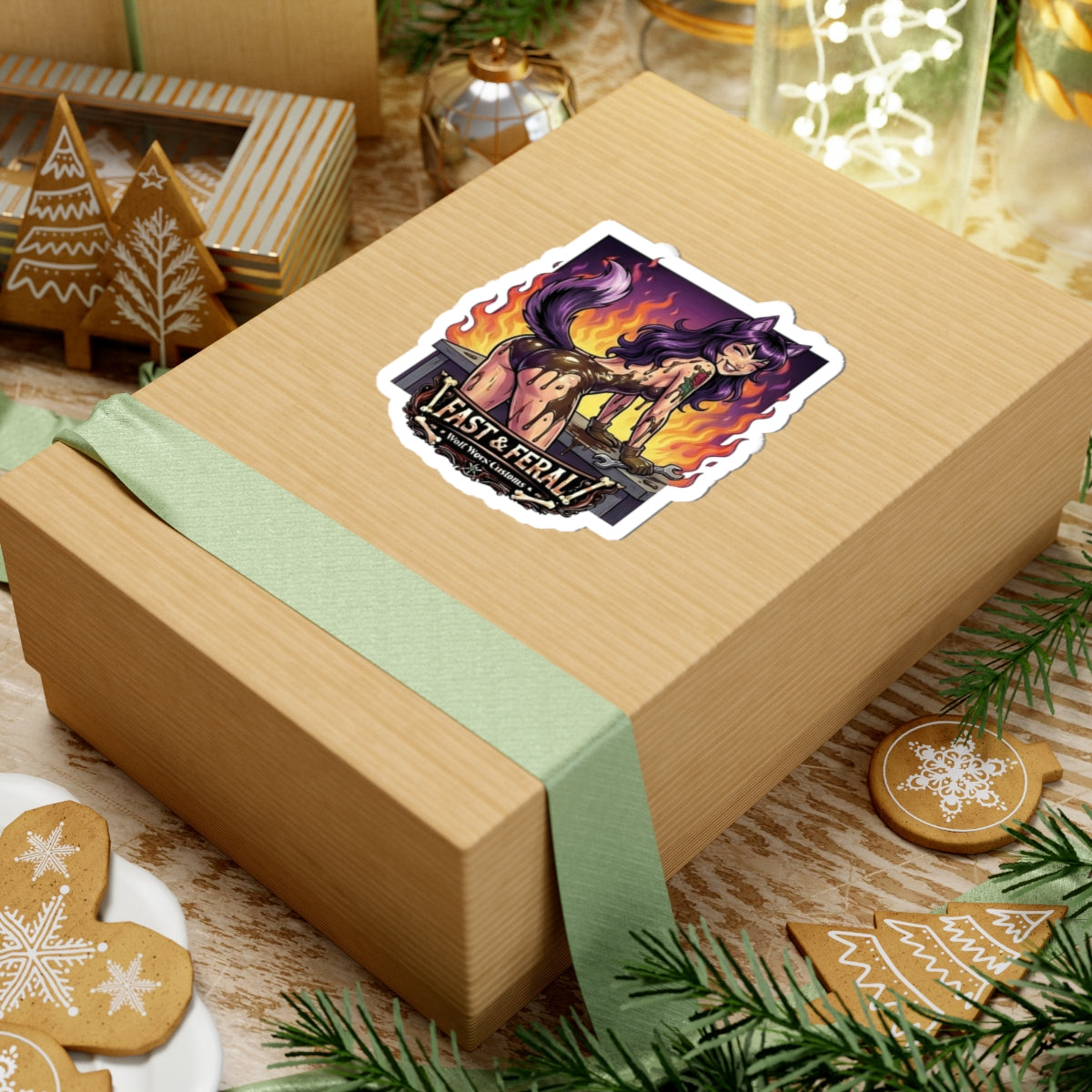 Wolf Worx Customs Fast & Feral Anime Sticker