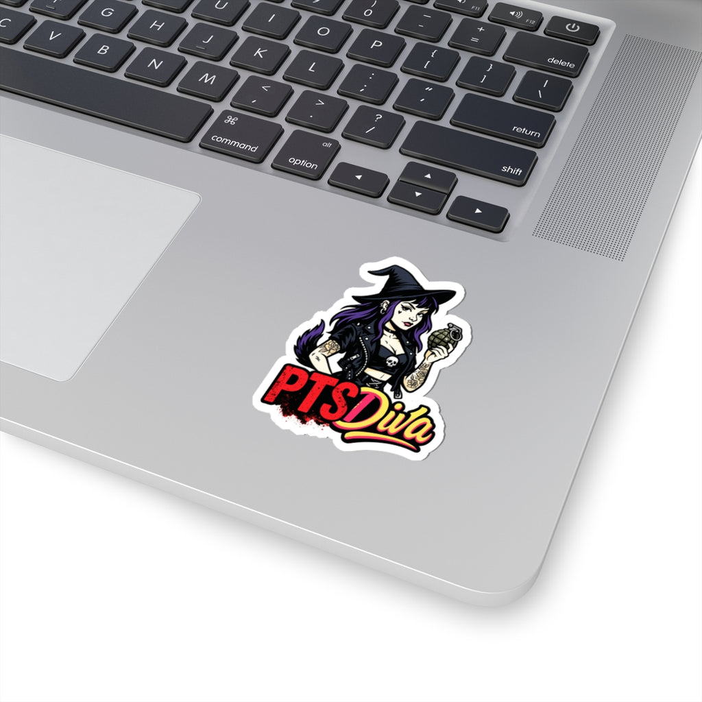 Vibrant Kiss-Cut Stickers for Bold Souls | PTS Diva Design, Unique Vinyl Decals, Witchy Aesthetic, Fun Gift, Laptop Decor