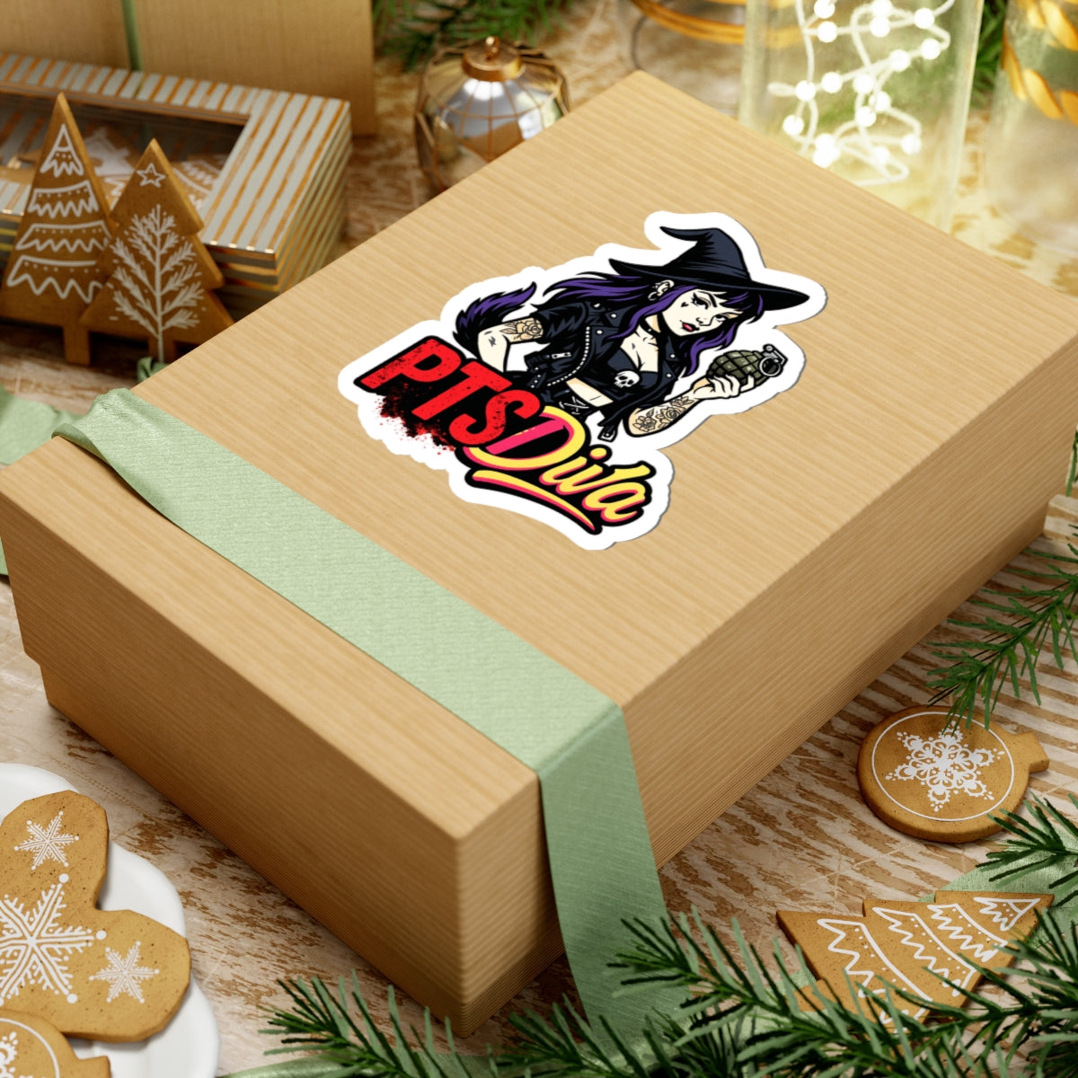 Vibrant Kiss-Cut Stickers for Bold Souls | PTS Diva Design, Unique Vinyl Decals, Witchy Aesthetic, Fun Gift, Laptop Decor