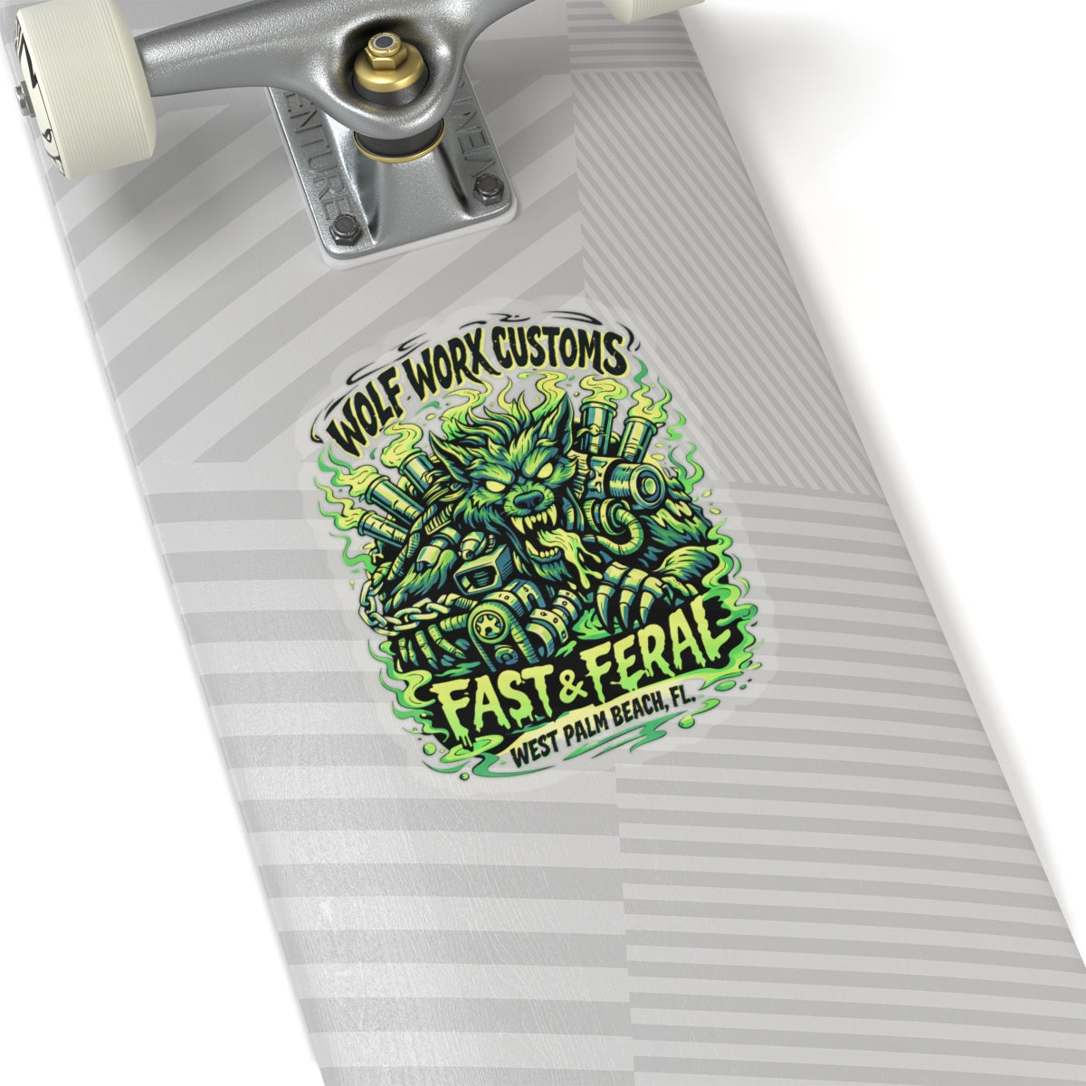 Wolf Worx Customs Neon Sticker