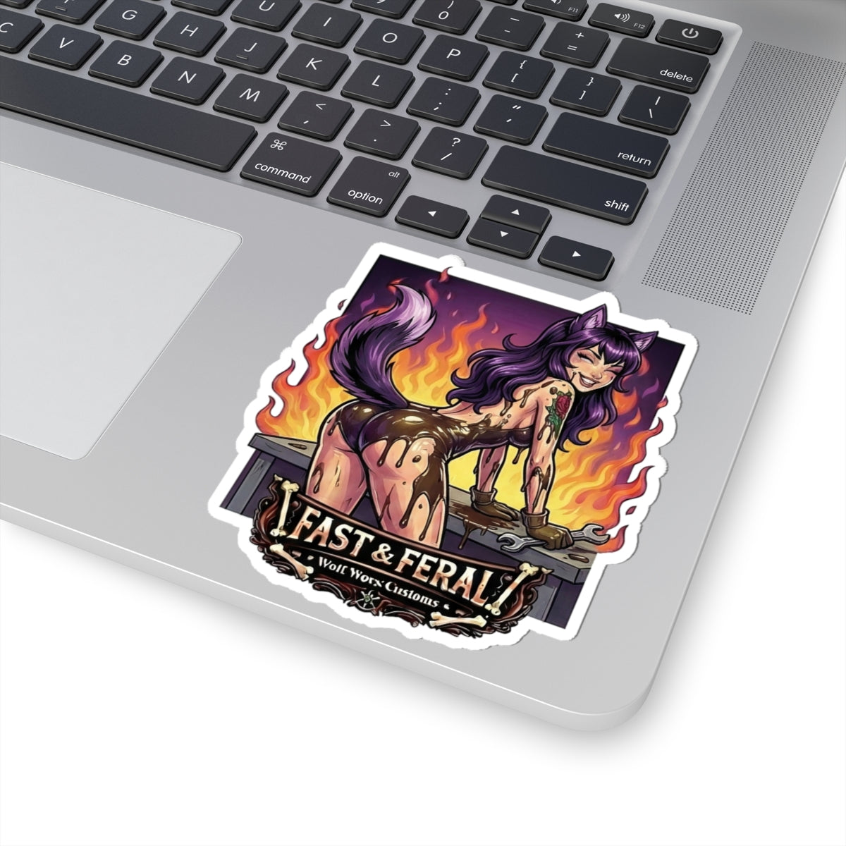 Wolf Worx Customs Fast & Feral Anime Sticker