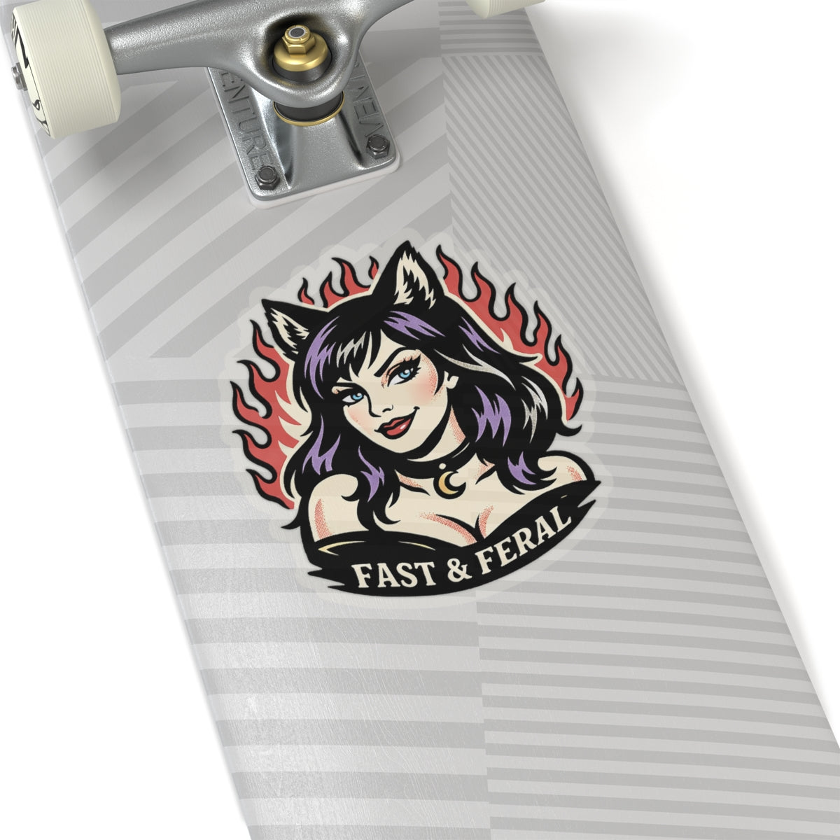 Wolf Worx Customs Fast & Feral Change Sticker