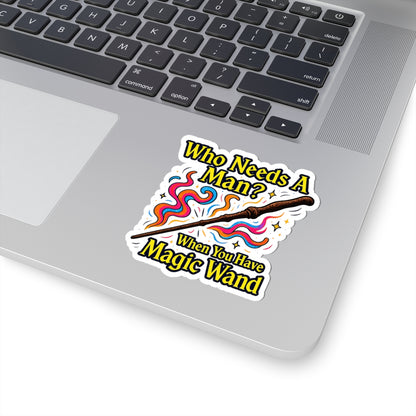 Harry Potter After Dark Magic Wand Double Entendre Sticker, Fun Quote Decal, Witchy Gifts, Laptop Decor, Sticker for Empowerment