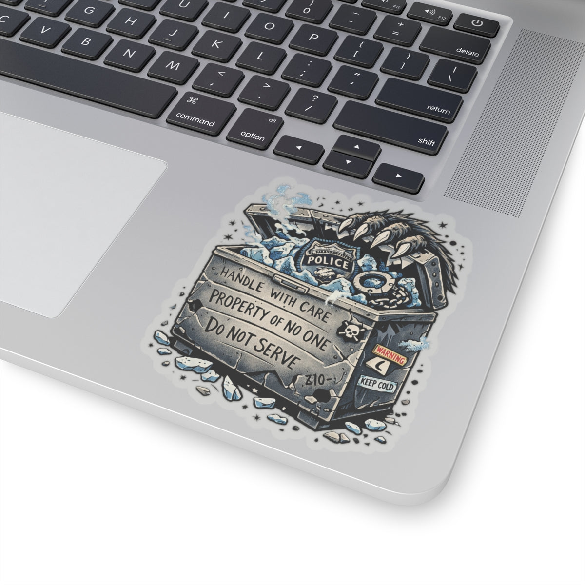 HEAT WINS! Kenzie Killz / Wolf Worx Customs / Witch Wolf / NO UR ISH Ice Badge PROTEST COLLAB! ALL Proceeds Go To Charity! STICKER