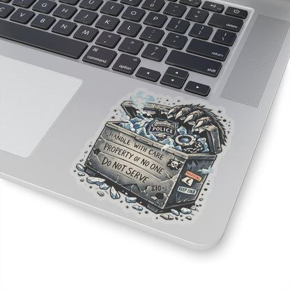 HEAT WINS! Kenzie Killz / Wolf Worx Customs / Witch Wolf / NO UR ISH Ice Badge PROTEST COLLAB! ALL Proceeds Go To Charity! STICKER