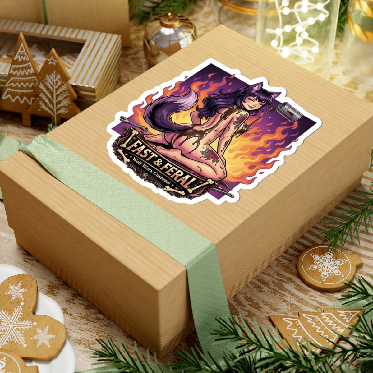 Wolf Worx Customs Fast & Feral Anime Sticker