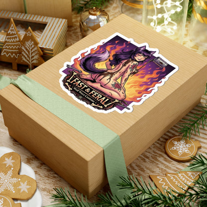 Wolf Worx Customs Fast & Feral Anime Sticker