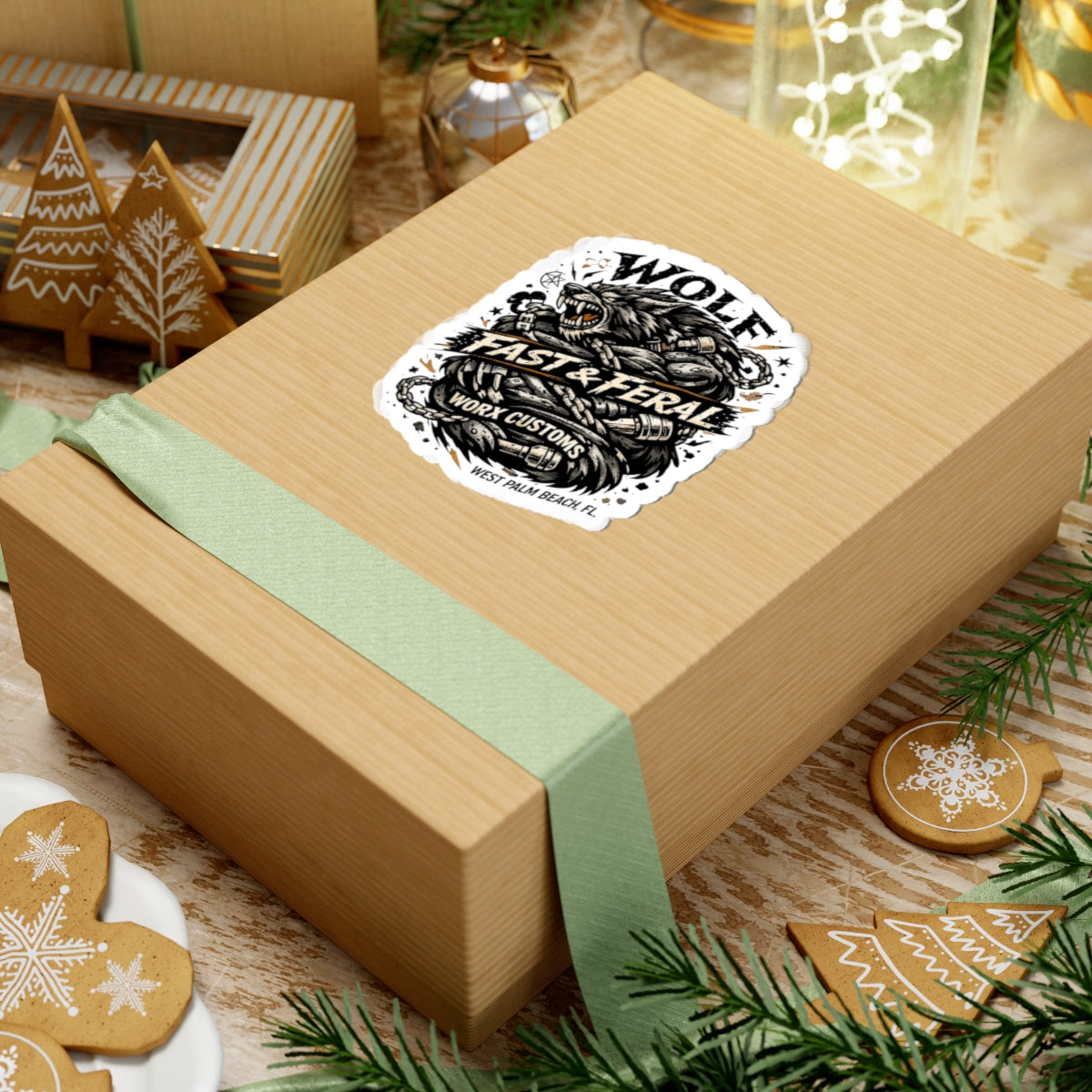 Wolf Worx Customs Wolf Snake Sticker