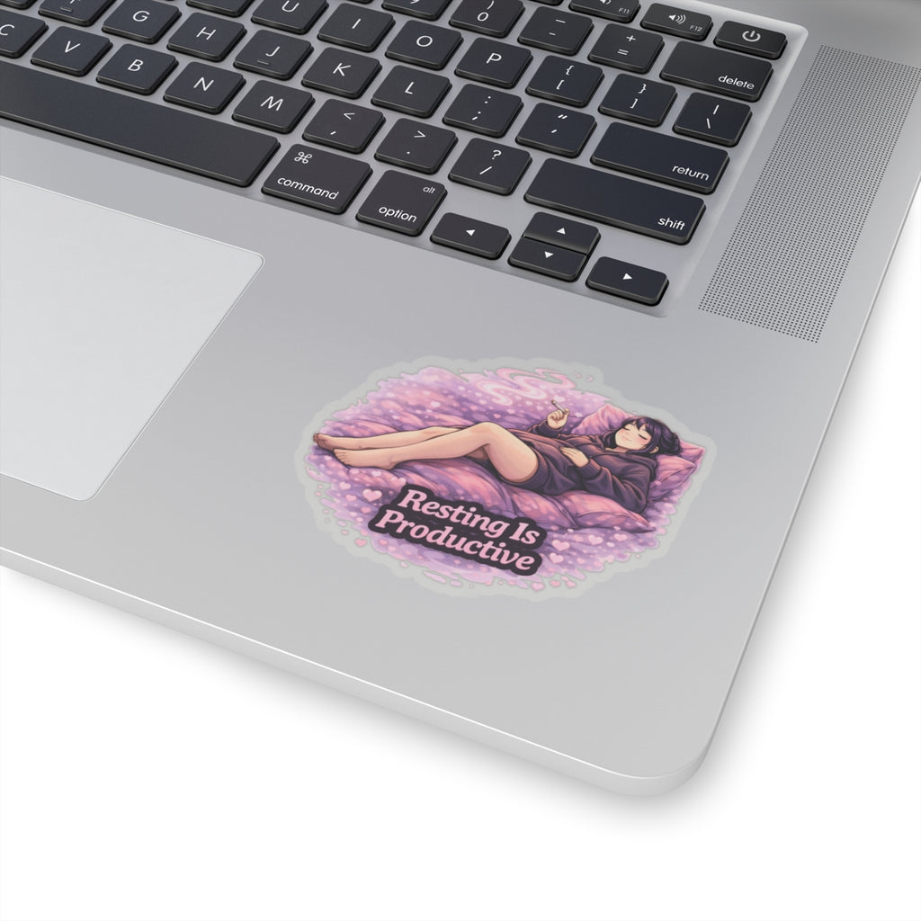Kenzie Killz Manic Merch Resting Is Productive Sticker