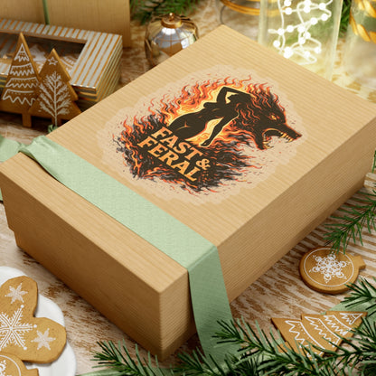 Wolf Worx Customs Flame Pinup Sticker