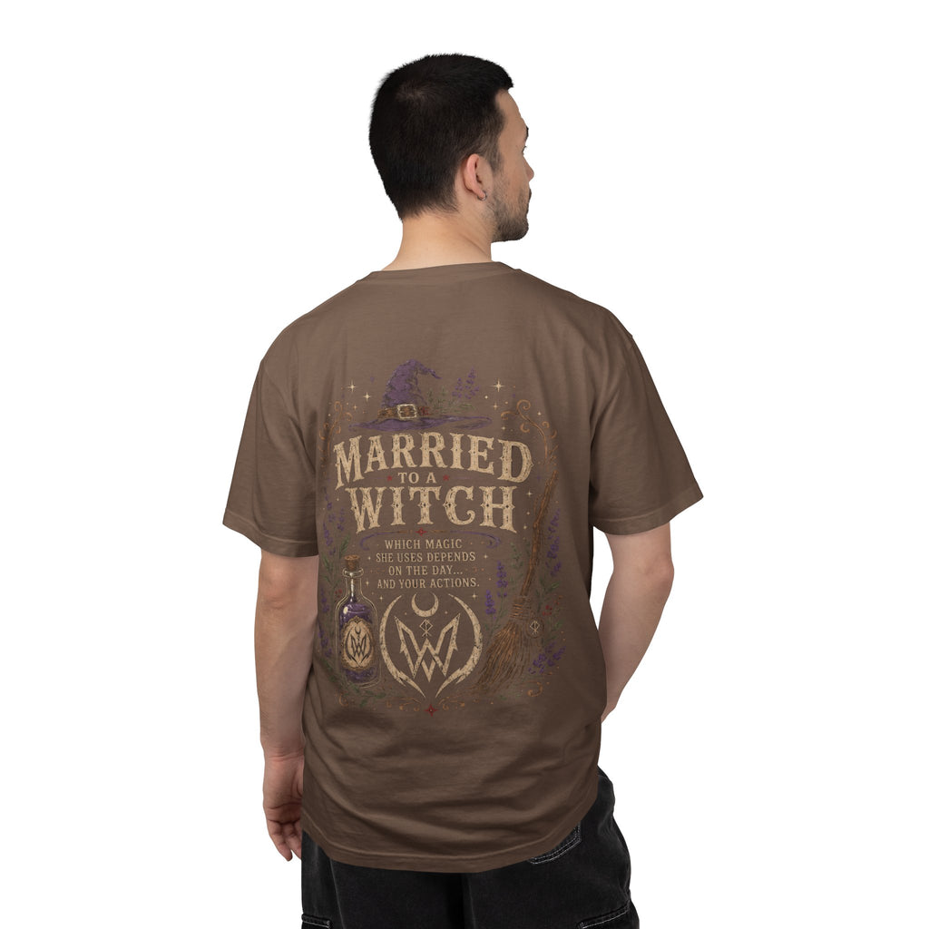 Married to a Witch T-Shirt | Witchy Couple Shirt Double W Supply Co