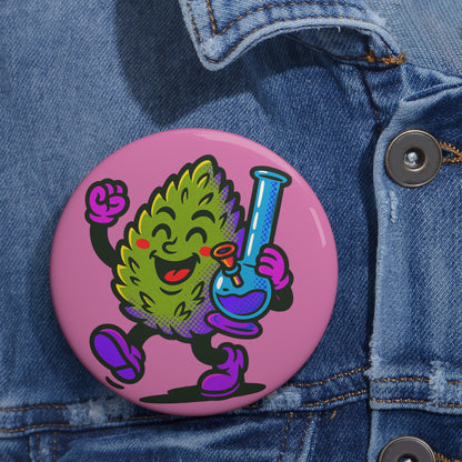 Colorful Marijuana Pin Buttons, Fun Cannabis Pins, Custom Badge, Gift for Stoners, Party Favors, Treat Yourself!