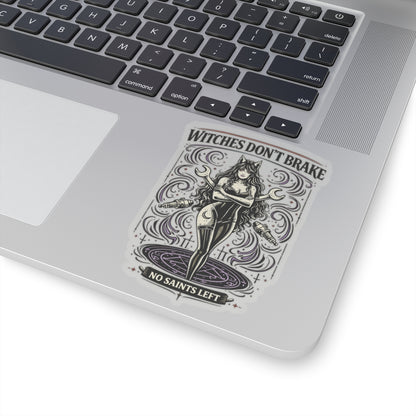 Wolf Worx Customs Witches Don't Break Sticker