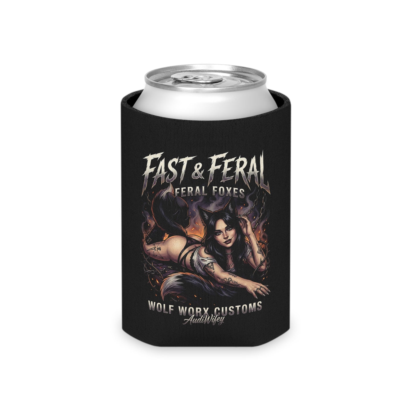 Feral Foxes Audiwifey Coozie