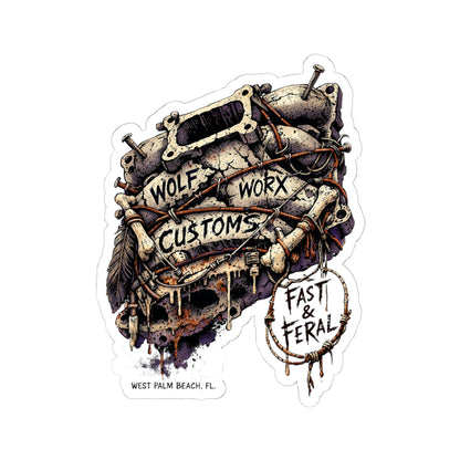 Wolf Worx Customs Cursed Intake Sticker