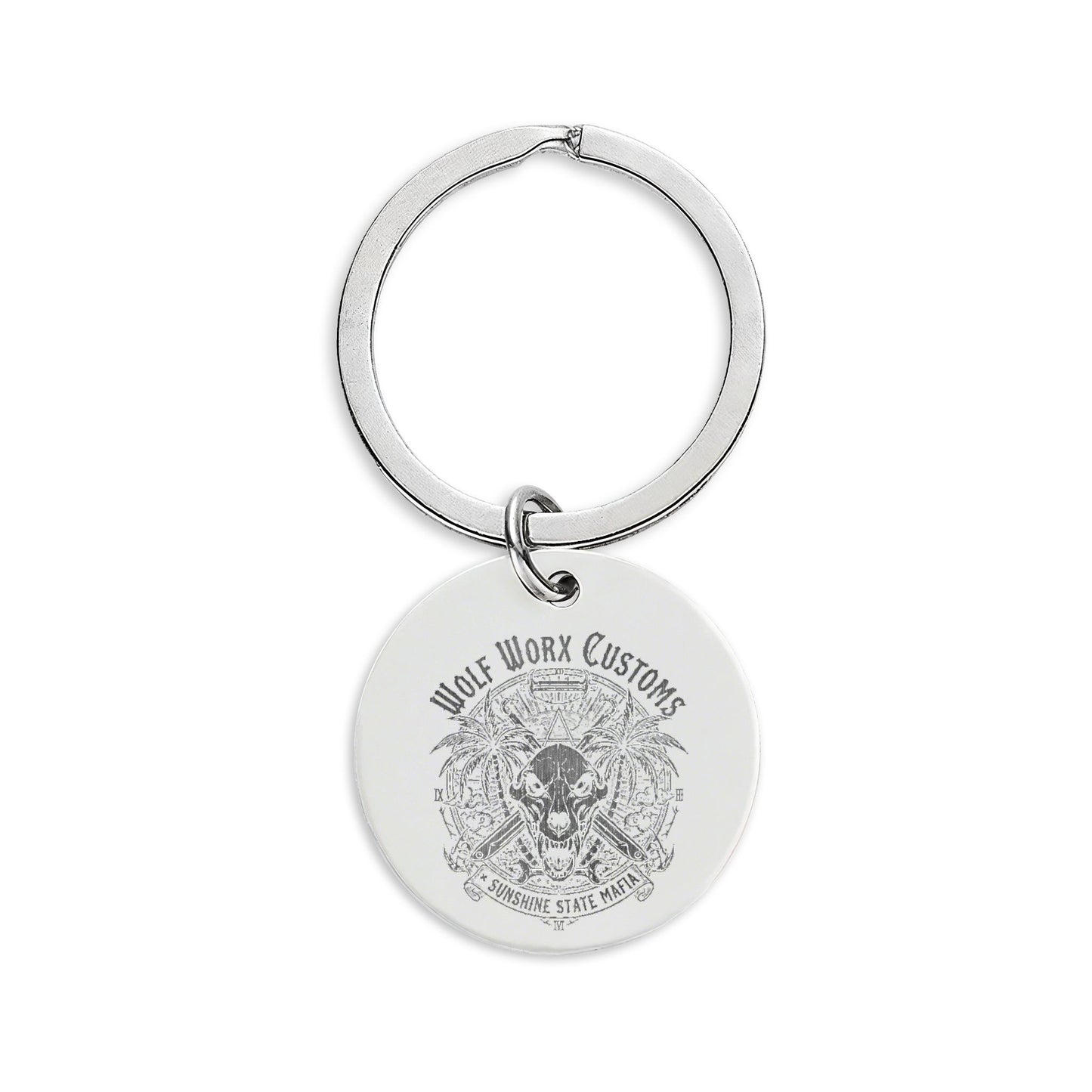 Wolf Worx Customs Sunshine State Mafia Engraved Keychain