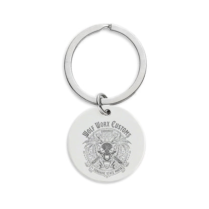 Wolf Worx Customs Sunshine State Mafia Engraved Keychain