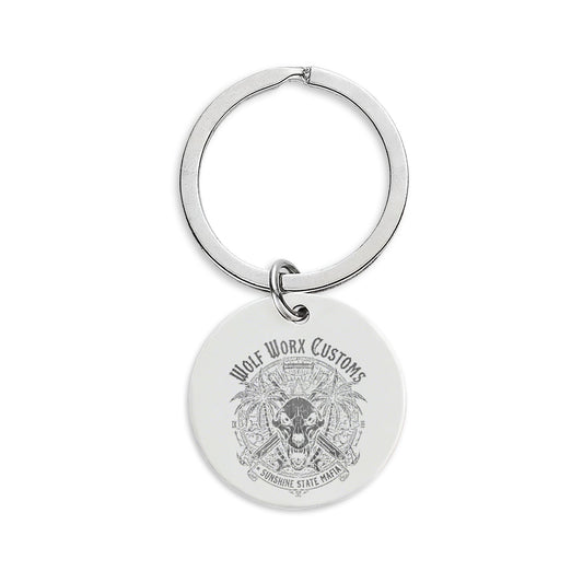 Wolf Worx Customs Sunshine State Mafia Engraved Keychain