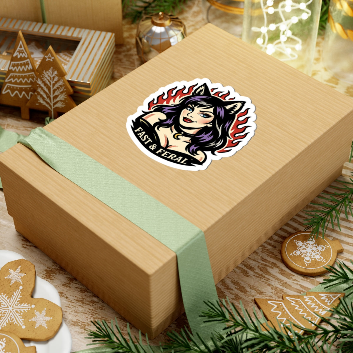 Wolf Worx Customs Fast & Feral Change Sticker